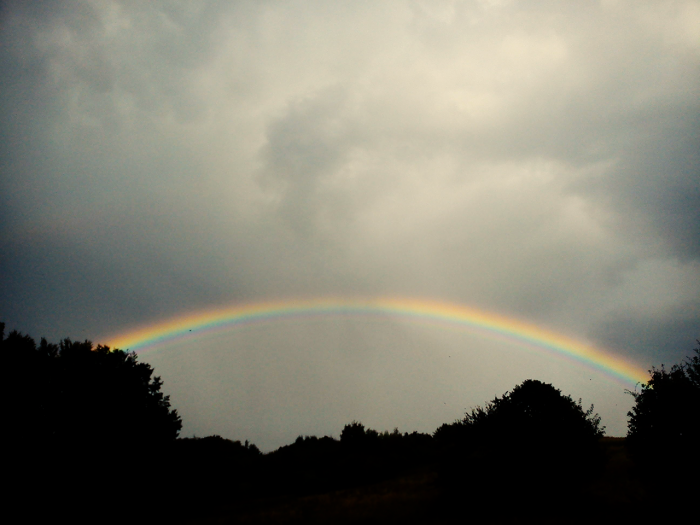 Somewhere over the rainbow (zachytené počas leta pri nejakom mojom trailiku)