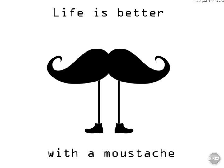 life is better with MAN WITH MOUSTACHE