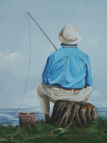 rybár si hudie so svojou hudicou na Hudci Králové