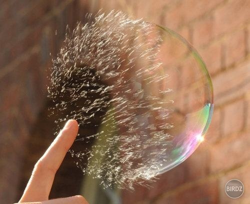 Život je ako bublina. Nikdy nevieš kedy sa rozplynie.