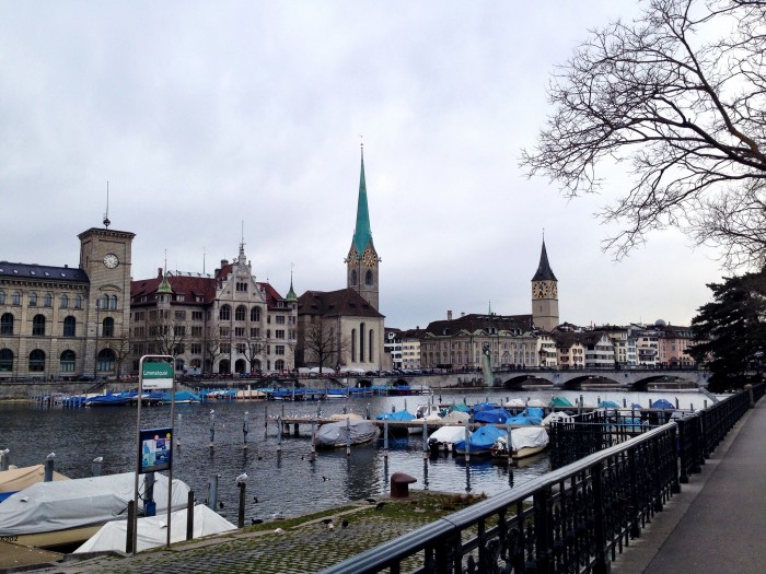 Odparkovane lodne taxiky v Zurichu