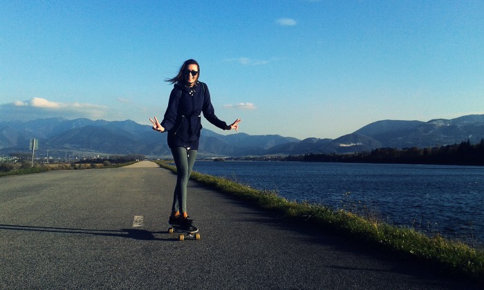 first time longboarding:) 