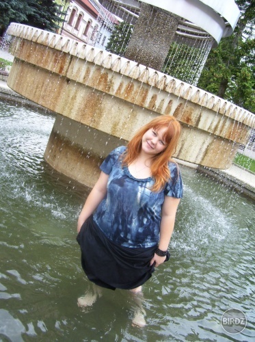 Ivankaa a popradská fontána :D