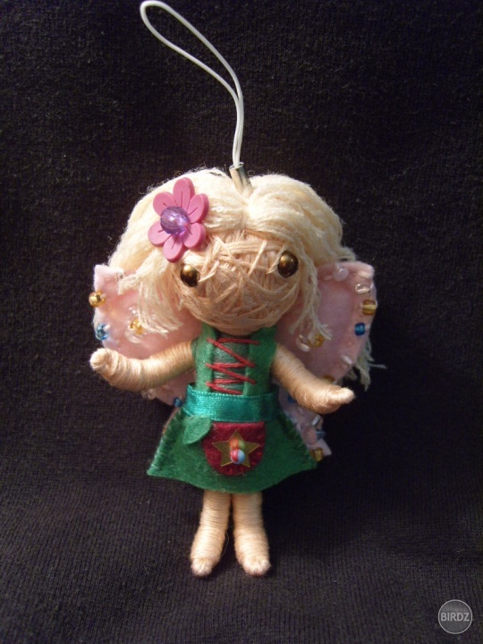 motík víla blondínka - motaná bábika, výška 10cm, má ohybné rúčky a nôžky