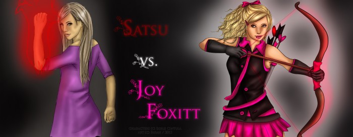 Satsu a Joy Foxittová, postavy z knihy, ktorú píše kamarát :)
