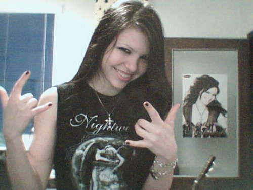 moje new T-shirt - Nightwish! (a ja)
