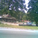 pokus o nafotenie tanku z autobusu na ceste k babke