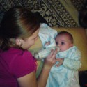 To som malú Lauriku kŕmila keď ešte bola malá :)