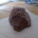Môj punkáč ježko ešte nedokončený .. hh sme robili dneska na praxi jažkov :)