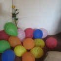 prekrasny darcek od kamaratky Evicky... 17 balonov a na kazdom nieco, co sme spolu prezili a za co mi dakuje... krasne originalne:)