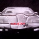 Kresba - Pontiac Firebird - KITT zo seriálu Knight Rider.