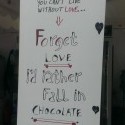 I would rather fall in chocolate... Najdoko vyrok za poslednych par rokov :)