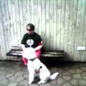 toto je môj psík Rody ako ja ako spolu súťažíme na majstrovstvách vo výkone vodiacich psov. :D