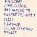 change myself