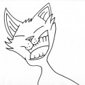 Mám rada mačky a smiech:D Tak som nakreslila túto cicu:D