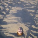 :D posledný deň na Karpathose- ešte doma som si našla piesok v hlave :D