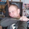 Ja Andrej Babka s mojím novým mečom v ruke  