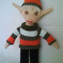 textilná bábika - škriatok 25cm