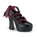 Demon 13

Očarujúce a vysoké boty na hrubom podpätku obšieté čierno-bordovými stužkami

65€