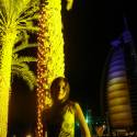 Palmová alej a v pozadí Burj Al Arab,no taky hotel na ktory moc ludi nema,jak ja:D:D