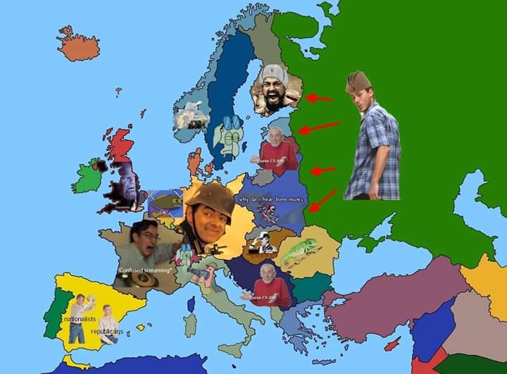 Europe 1939 colorised