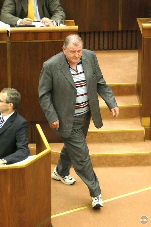 Ked pan Meči4r prisiel v obleku a v teniskach do parlamentu.