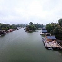 Jarovecké rameno Dunaja z čerstvo otvoreného Lužného mosta