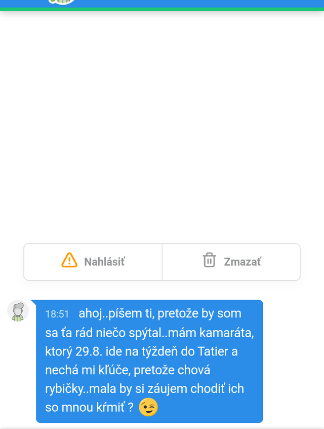 Kto sa pridá na kŕmenie rybiciek? Možno chová aj pirane :) (hehe) (hehe)