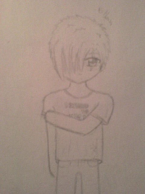 Ethan, jedna z mojich hlavných postáv Group-poviedky. Chibi-verzia.  