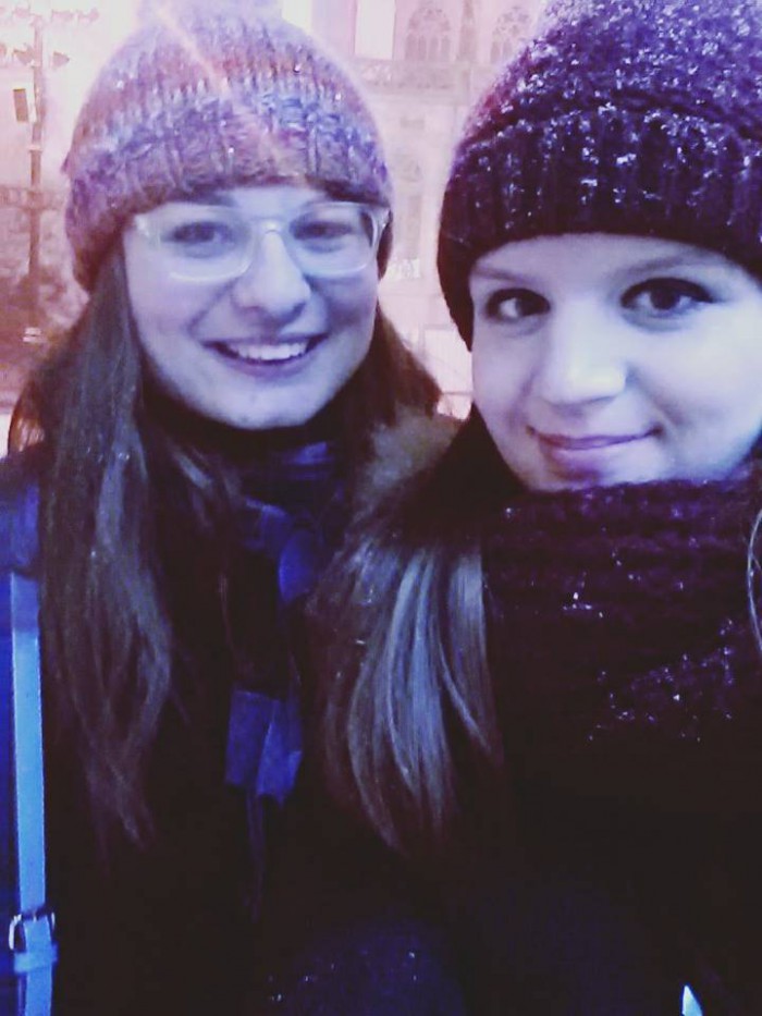 Moja a @doyouhearme - ina maličkosť v zasnežených Košiciach :)