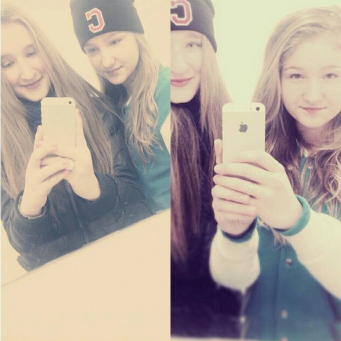 With my best friend Zuzka 
