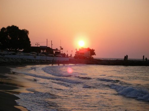 sunset na Kréte