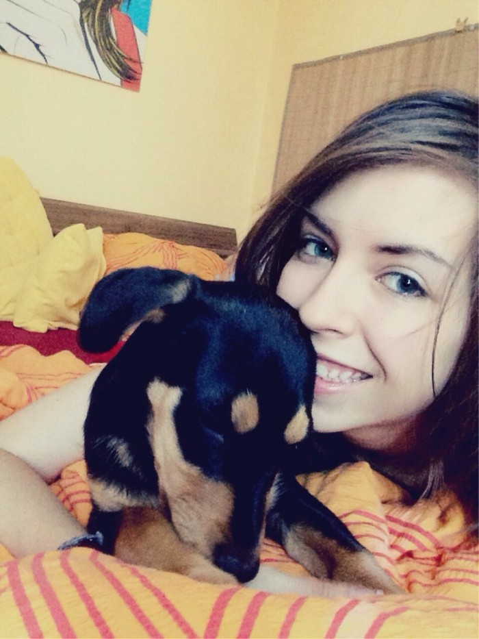 Štvornohá návšteva ráno do postele :)