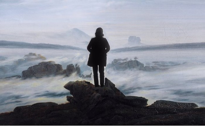 Lucas Perny above the sea of fog