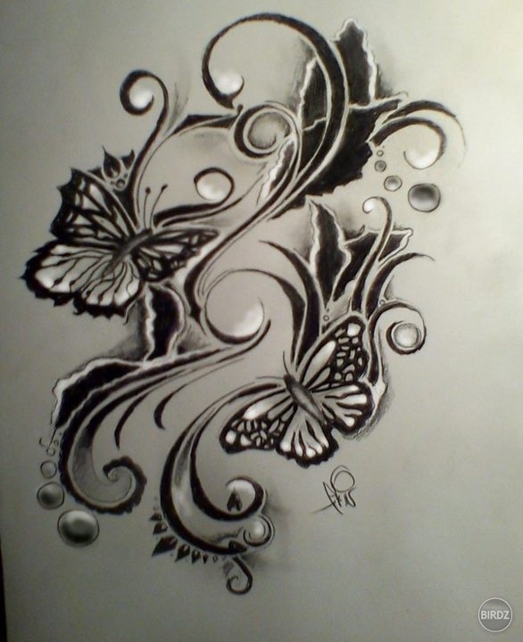 nieco pre baby, butterfly tattoo :)