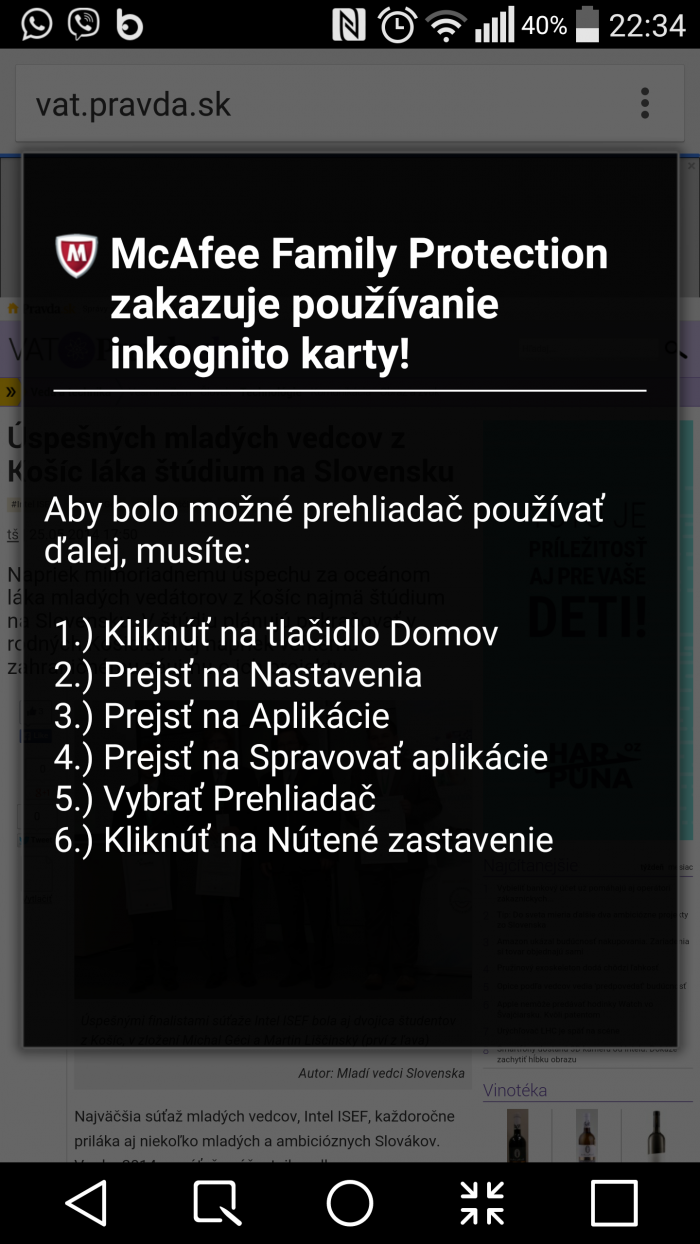 POMOC! Ako túto sračku oddinštalujem? Nejde mi kvôli tomu ani Chrome spustiť.
