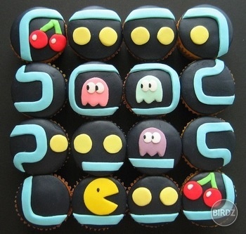 koláčiky v štýle pac man