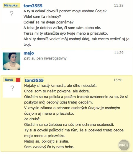 :D nejak sa nam to s tymi zalobami rozmaha