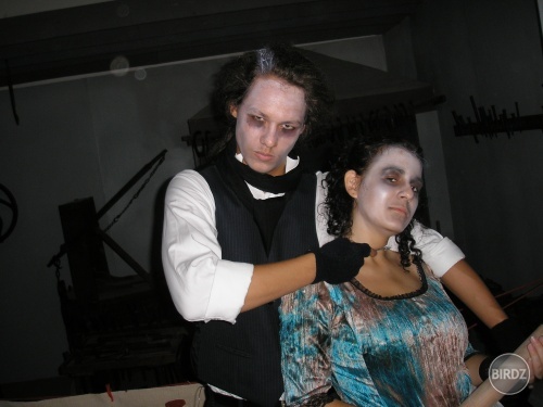 Sweeney Todd a Mrs. Lovett ( moj bracek a jeho priatelka:) )