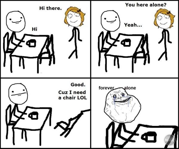 Forever alone :) dúfam, že sú tieto komixy známe nielen mne