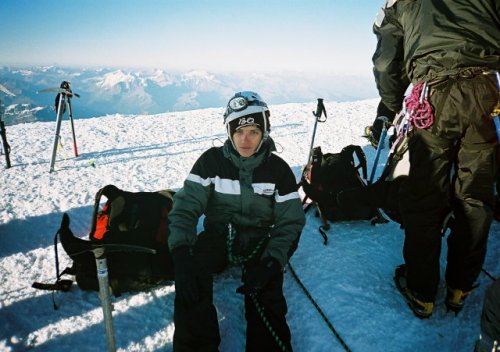 Trosku vycerpany na Mt. Blanc 4810m