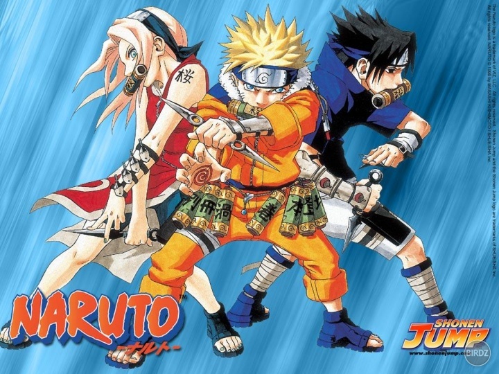 Naruto, Sasuke a Sakura..