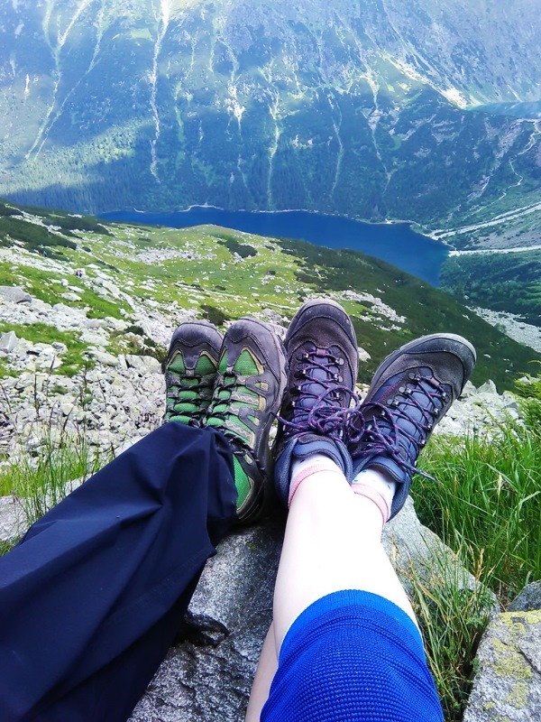 Morskie oko v pozadí :-)