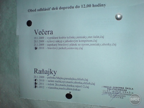 sila že , raňajky raz ročne , asi tu pomrieme :D