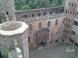 Výhľad z veže Linlithgow palace