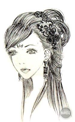 Pokúsenie sa nakresliť čínske dievča, je horzné povedzme na rovinu, Saky naučíš ma kresliť chinese girl!