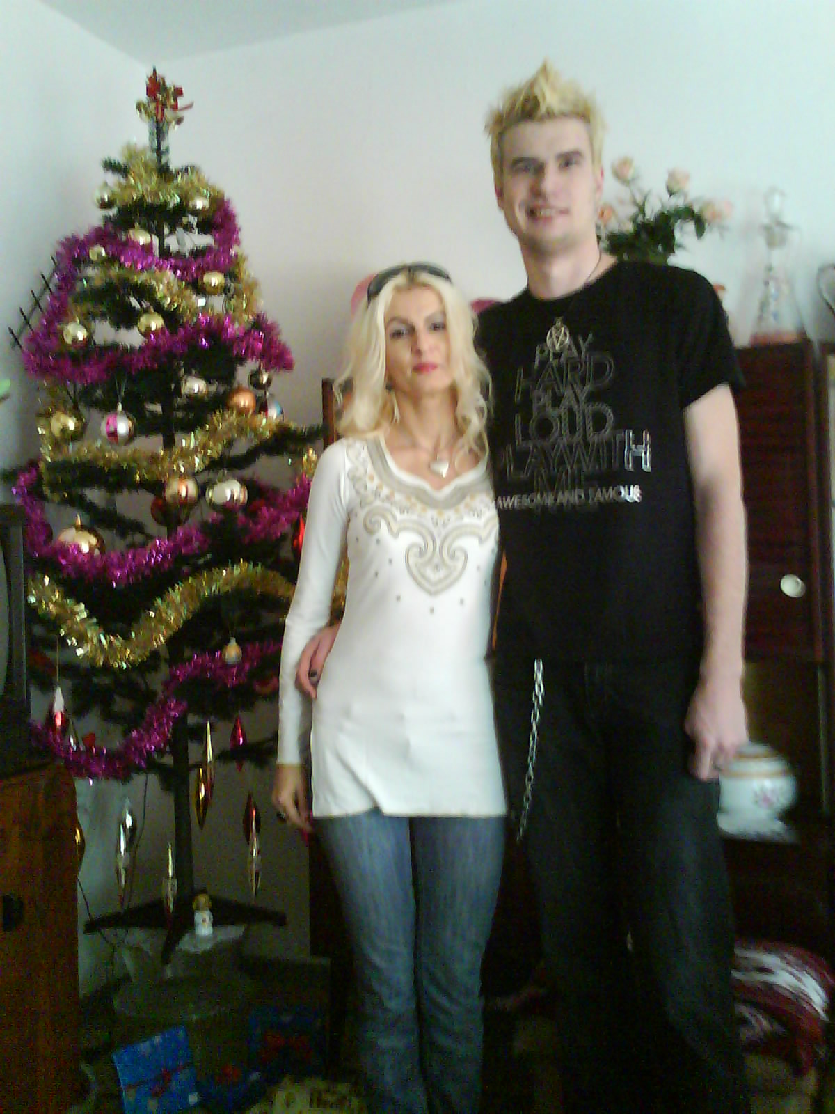 ja a mamka u babky a deda na vianoce ;-) 