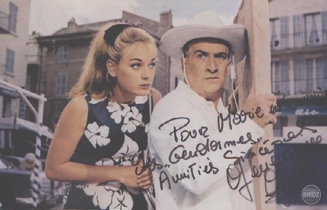 Louis de Funès ako žandár Ludovic Cruchot a Geneviève Grad ako jeho dcéra Nicole
