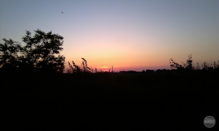 Beautiful sunset between Leopoldov and Strkovka :P 