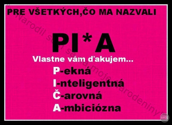 Krátke a výstižné ;)
